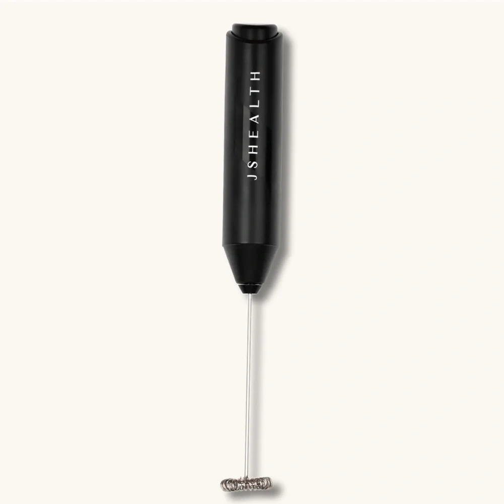 JSHealth Black Handheld Whisk Frother for Drinks Beverages in Box